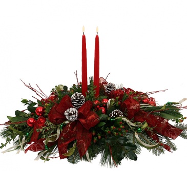 Holiday Centerpiece Christmas Arrangement in Winnipeg, MB | Ann's Flowers & Gifts