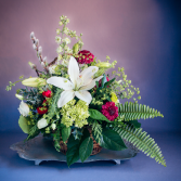 Holiday Charm Basket Basket Arrangement
