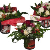 "Holiday Cheer"  Mixed Flower Arrangement