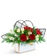 Holiday Cheer Tote Flower Arrangement