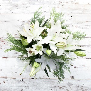 Winter Cheerfulness European Hand Tied Cut Bouquet (no vase)