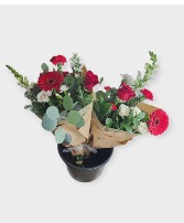 Holiday Colors Market WRap Wrapped Bouquet