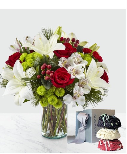 Holiday Arrangement and Cookie Set