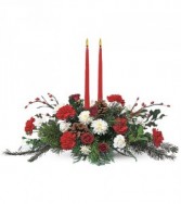 Holiday Delight 2 candle centerpiece TF85-3 Christmas