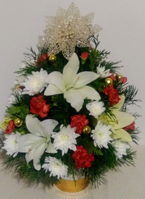 Holiday Delight Mini Christmas Tree Centerpiece