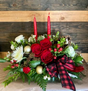 Holiday delights centerpiece  Fresh floral centerpiece  in Lakeside, CA | Finest City Florist