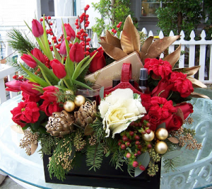 Holiday Elegance Gift Arrangement in Oakville, ON | ANN'S FLOWER BOUTIQUE-Wedding & Event Florist Holiday Elegance Gift Arrangement in Oakville, ON | ANN'S FLOWER BOUTIQUE-Wedding & Event Florist
