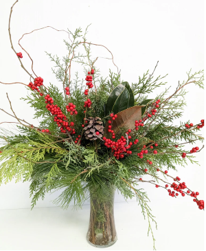 Holiday Evergreens and Berries  