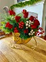 HOLIDAY FLORAL SLEIGH Floral Arrangement