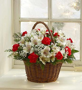 Holiday Flower Basket  