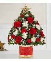 Holiday Flower Tree Arrangement Little Drummer 