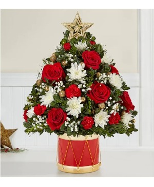 Holiday Flower Tree Musical Merriment 