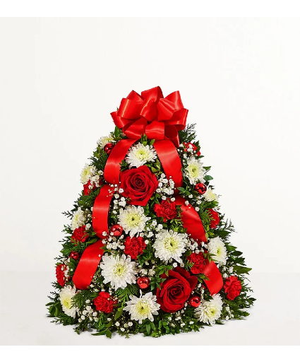 Holiday Flowers Tree  Christmas 