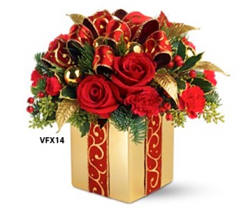 Holiday Gift Bouquet Christmas Flowers