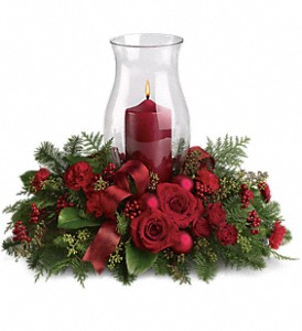 Holiday Glow Centerpiece floral arrangement