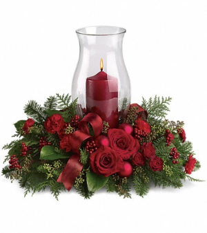 Holiday Glow Centrepiece in Oakville, ON | ANN'S FLOWER BOUTIQUE-Wedding & Event Florist Holiday Glow Centrepiece in Oakville, ON | ANN'S FLOWER BOUTIQUE-Wedding & Event Florist