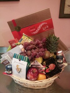 Holiday Gourmet and Fruit Basket Gift basket