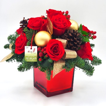 Holiday Harmony Christmas arrangement in San Juan, PR | ELIKONIA FLOWERS Holiday Harmony Christmas arrangement in San Juan, PR | ELIKONIA FLOWERS