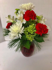 Holiday Hello Vase Arrangment