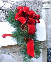 Holiday Mailbox Swags - Faux Greenery 