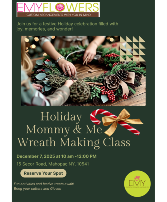 Holiday Mommy and Me Wreath Class Workshop