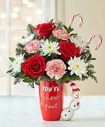 Holiday Mug Bouquet w/ candy canes