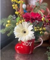 Holiday Mug Christmas Floral