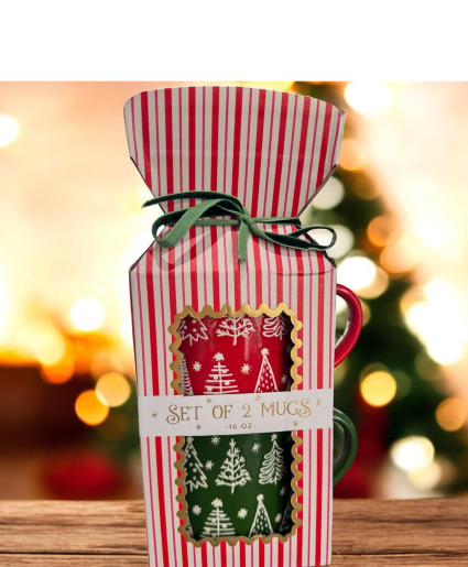 Holiday Mug Gift Set (Set of 2 – 16 oz) Gift Item