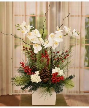 Holiday Orchid Delight Centerpiece 