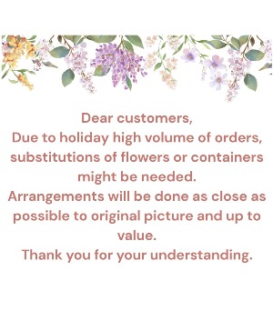 Holiday Orders 