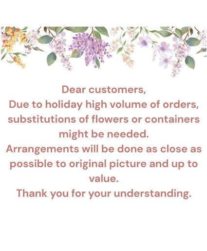 Holiday Orders 