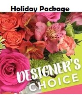 Holiday Package Flower Arrangement