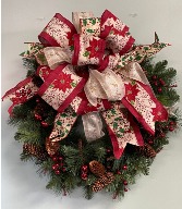 Holiday Petals Of Joy 24' DOOR WREATH