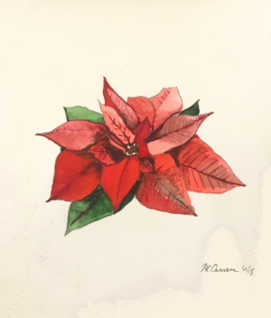 Holiday Red Watercolor