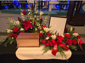 Holiday Remembrance Serpentine Urn Arrangement FD-127