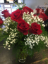 HALF DOZEN ROSES  VASE ARRANGEMENT