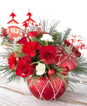 Holiday Sparkle Vase arrangement