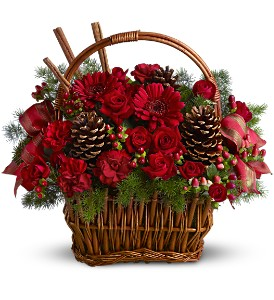 Holiday Spice Basket Arrangement