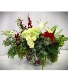 HOLIDAY SPLENDOR BUBBLE  BOWL FRESH FLOWERS VASED