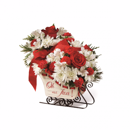 Holiday traditions bouquet holiday arrangement