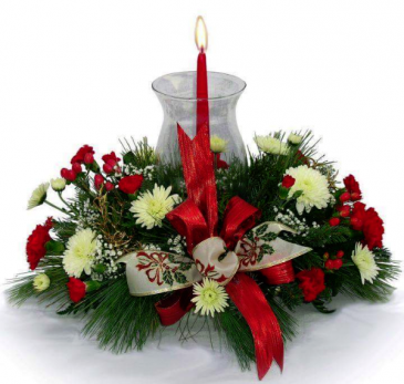 Holiday Traditions Fresh Centerpiece in Fulton, NY | DeVine Designs By Gail