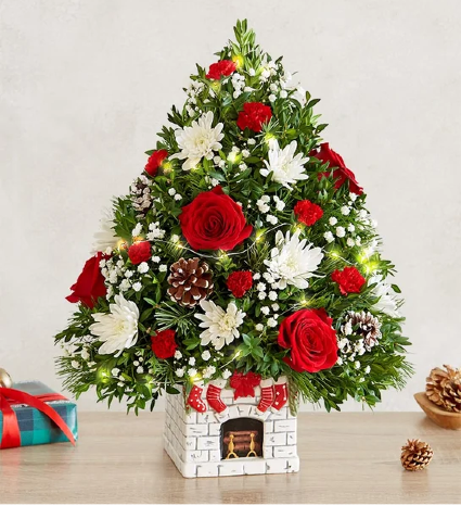 Holiday Tree-Merry Mantel
