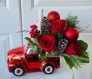 Holiday Truck of LOVE  in Whittier, CA | Rosemantico Flowers