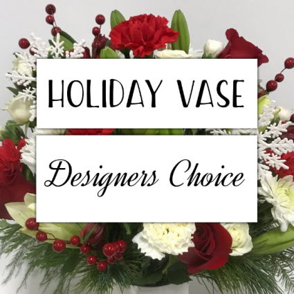 Holiday Vase Arrangement Designer's Choice