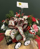 Holiday Wagon Gift Arrangement