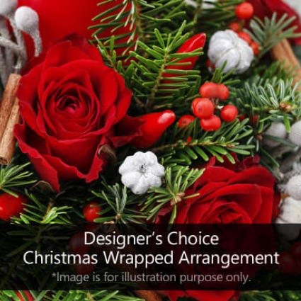 Holiday Wrapped Bouquet 