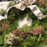 Holiday Wreath Class or to order Workshop