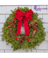 Holiday Wreath - Top Bow 