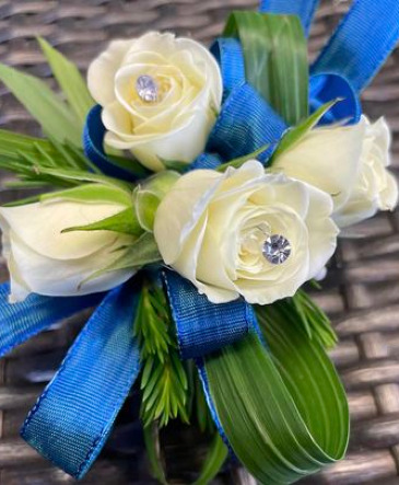 Hollie and Pine's Mystic Sea Corsage  in Elizabeth, CO | Hollie and Pine Floristry