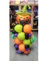 Holloween Pumpkin 4 foot Balloon Column